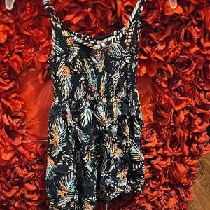 Mudd Girls Size 10 Black and Multicolor Patterned Dress